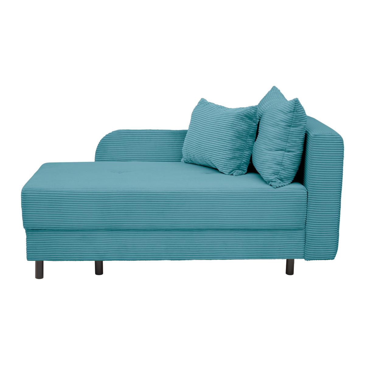 Liege Nova Petrol - Petrol/Schwarz, MODERN, Holz/Textil (145/62/85cm) - Mömax