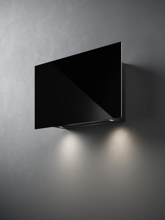 Dunstabzugshaube Cover, Glas/Schwarz - Schwarz, MODERN (85/51/23cm) - Falmec