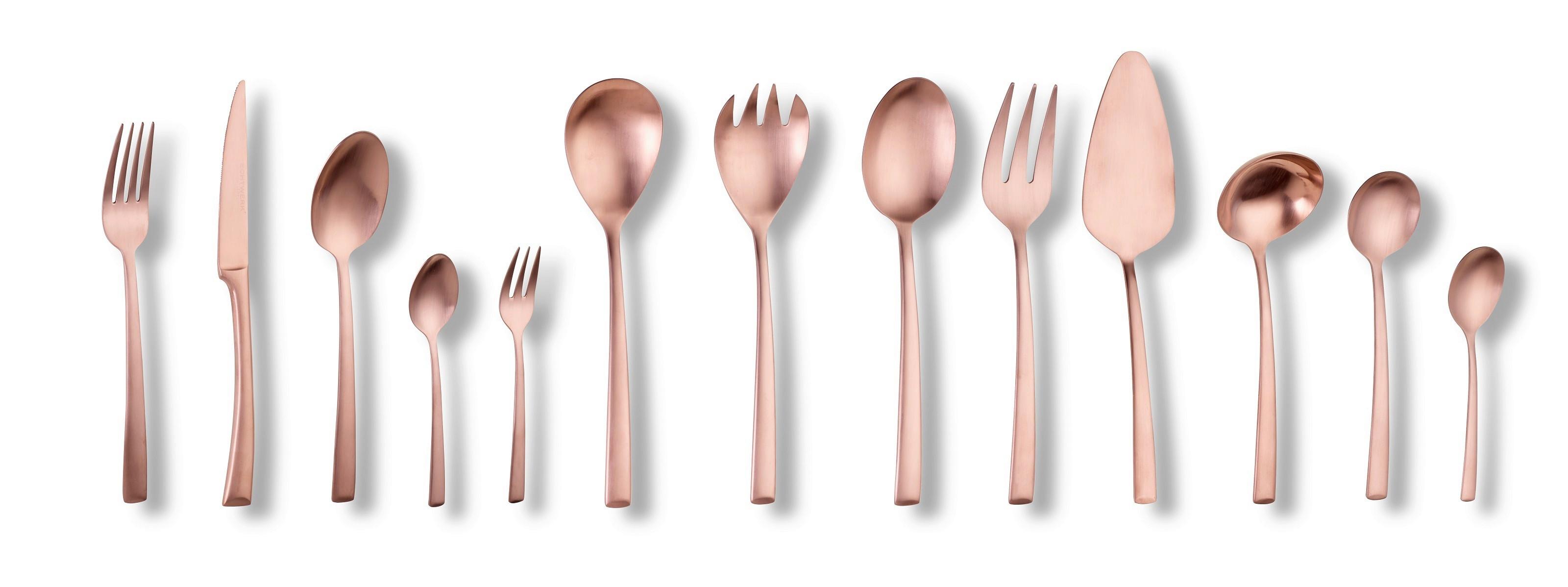Besteckset Avelino Bronzefarben 68-teilig - Bronzefarben, Basics, Metall - Echtwerk