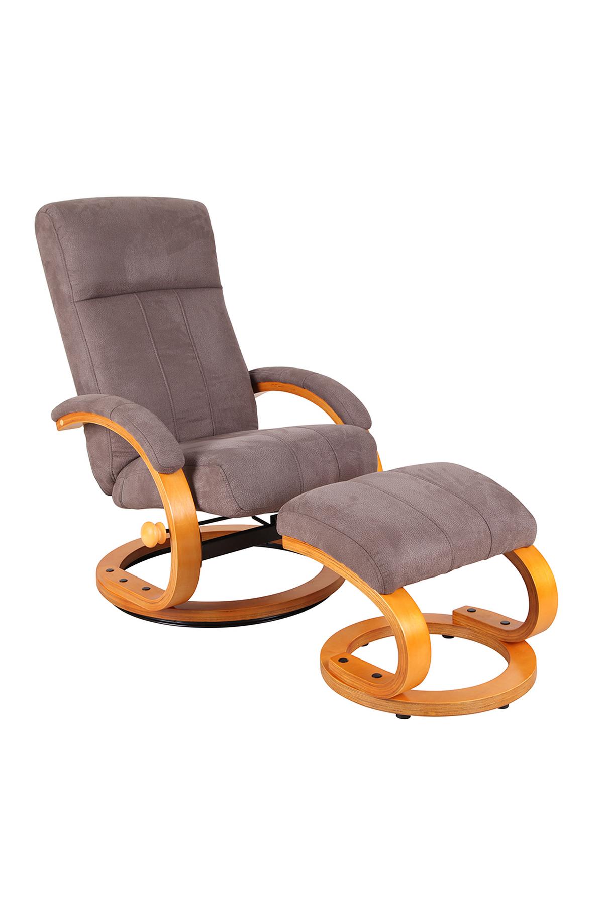 ZESTAW FOTELI BALTRUM - kolor naturalny/brązowy, Design, metal/drewno (67/103/80cm) - Cantus