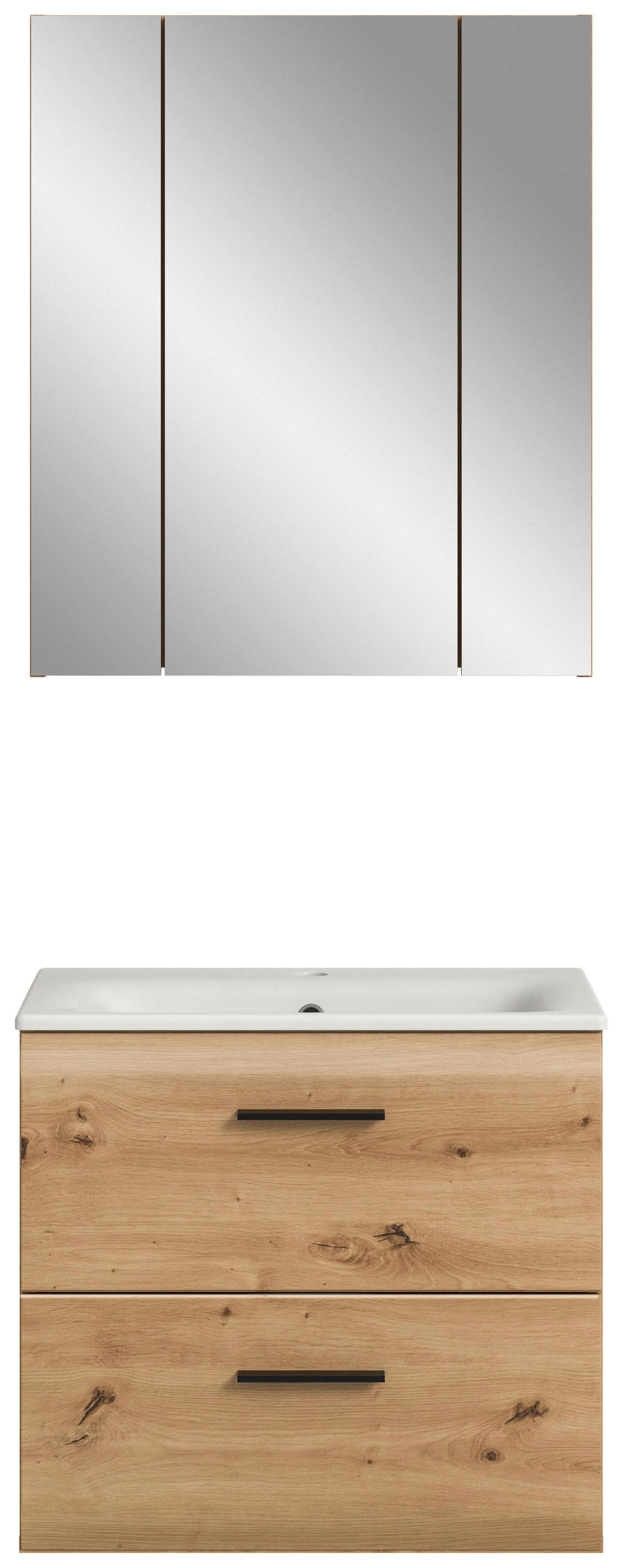 BADEZIMMER ICE - Weiss/Schwarz, Basics, Keramik/Holzwerkstoff - MID.YOU