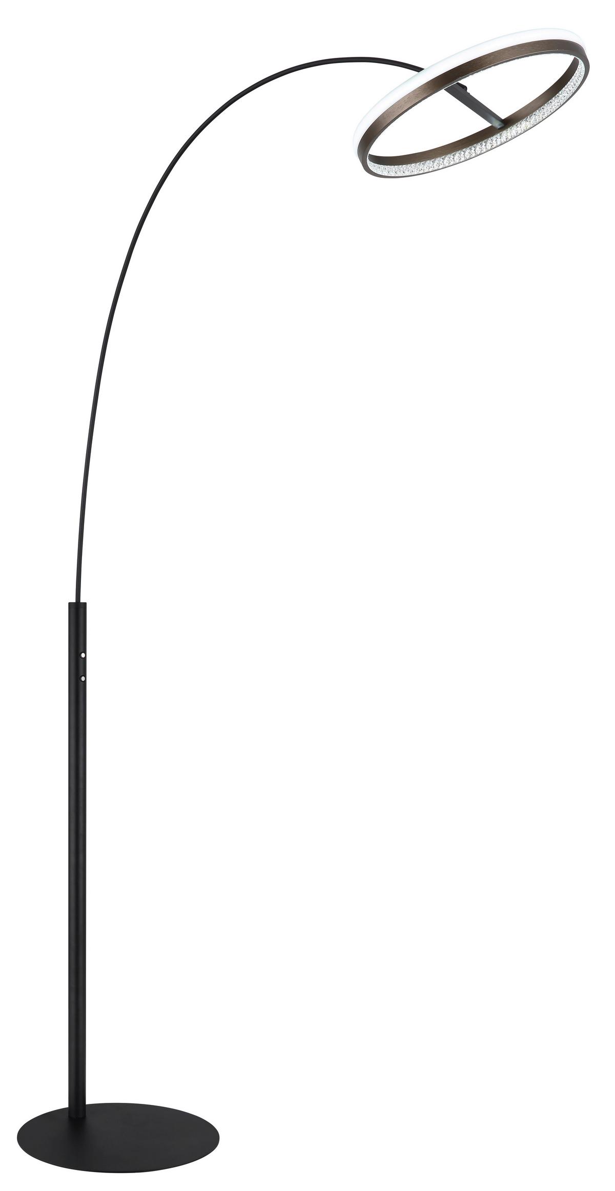 LED-STEHLEUCHTE 67179S DELLA - Klar/Weiss, Design, Kunststoff/Metall (92,5/39,5/190,4cm) - Globo
