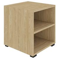 Regal Unit in Eichefarben - Eichefarben/Schwarz, Modern, Holzwerkstoff (45,6/44,8/40cm) - Based