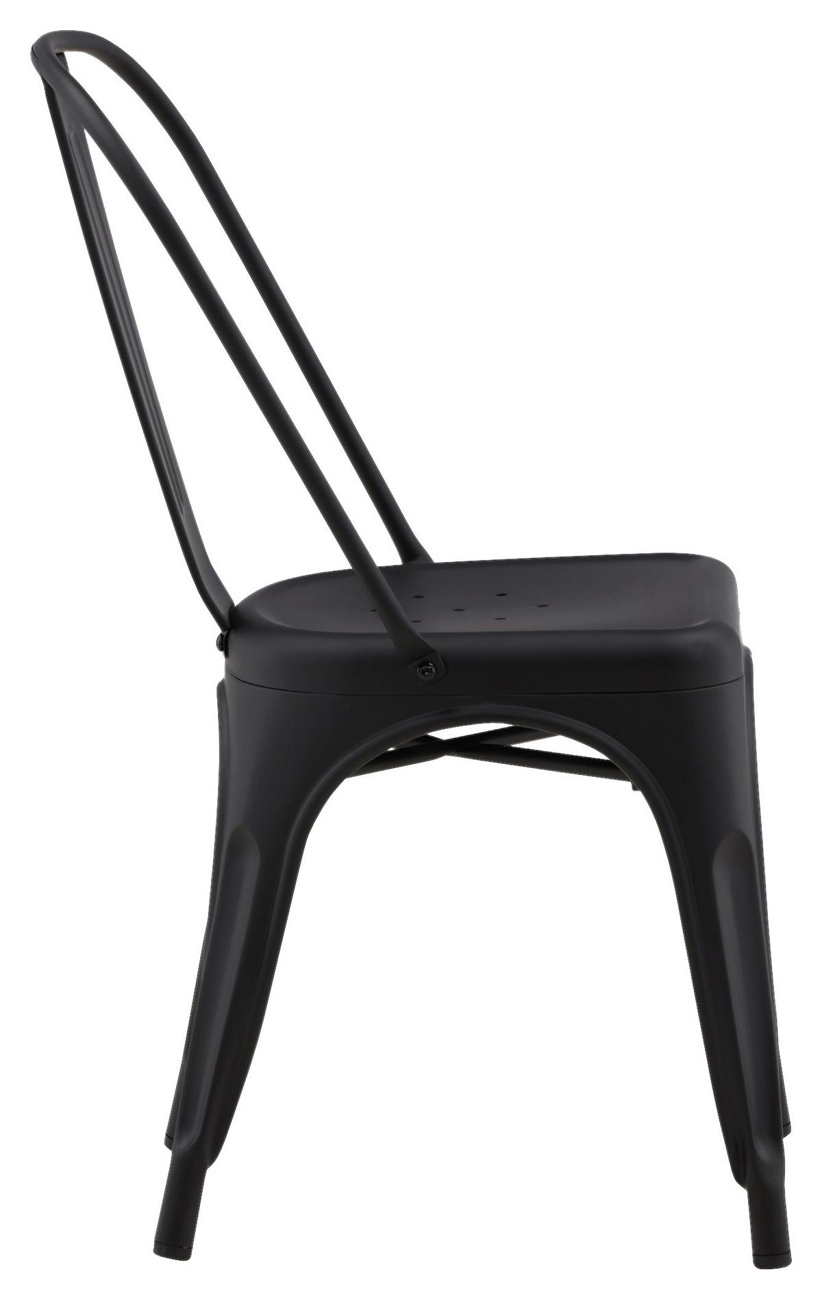 STUHL-SET TEMPE - Schwarz, Design, Metall (45/85/53cm) - Livetastic