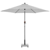 Sonnenschirm Myzone Rund Auto Hellgrau ca. 305cm - Anthrazit/Hellgrau, Basics, Textil/Metall (305cm) - Doppler