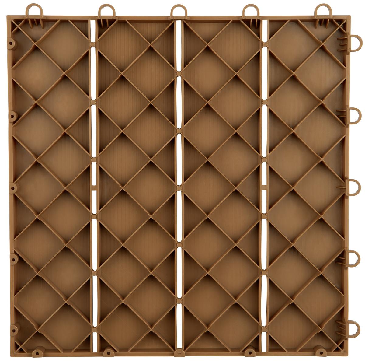 PŁYTKA TARASOWA MAXXMEE - brązowy, Basics, tworzywo sztuczne (30/30/2cm)