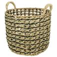 Korb Jenny in Natur Ø ca. 35cm - Schwarz/Naturfarben, Naturmaterialien/Metall (35/34cm) - Mömax modern living Korb Jenny in Natur Ø ca. 35cm - Schwarz/Naturfarben, Naturmaterialien/Metall (35/34cm) - Mömax modern living