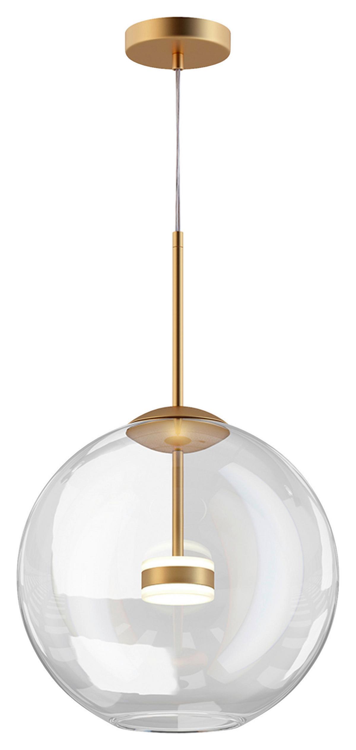 PENDELLEUCHTE COMETA - Goldfarben, Trend, Glas/Metall (35/55/35cm) - MAYTONI