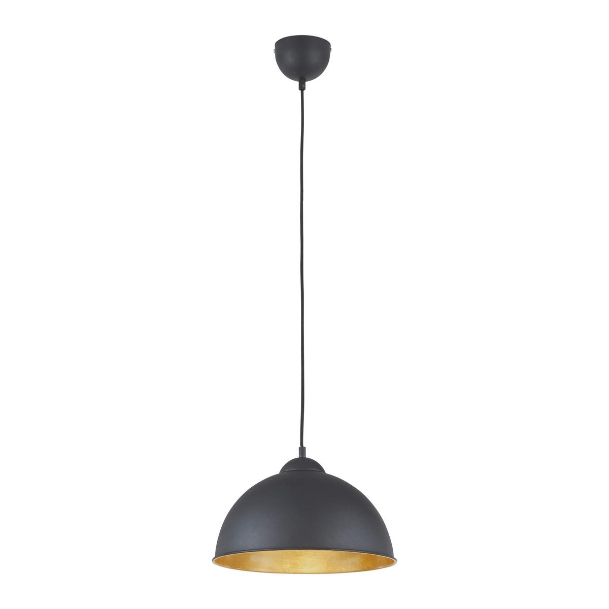 Hängeleuchte Jimmy max. 60 Watt - Goldfarben/Schwarz, LIFESTYLE, Metall (30/105cm) - Mömax