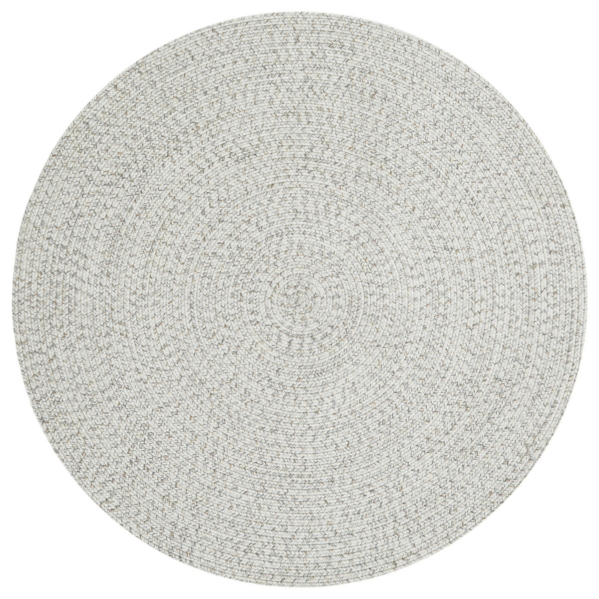 Outdoorteppich Trenzado Creme Ø ca. 150cm - Multicolor/Creme, Design, Kunststoff (150cm)