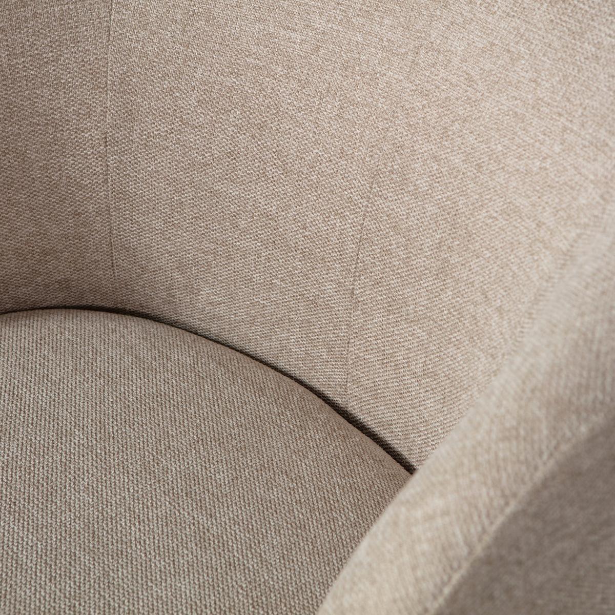 Cocktailsessel Serra Sandfarben - Sandfarben/Schwarz, Design, Kunststoff/Textil (70/68/77cm) - Livetastic