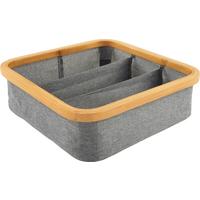 boîte de rangement Simply Storage in Grau - gris, Modern, carton/textile (30/30/9cm) - Premium Living