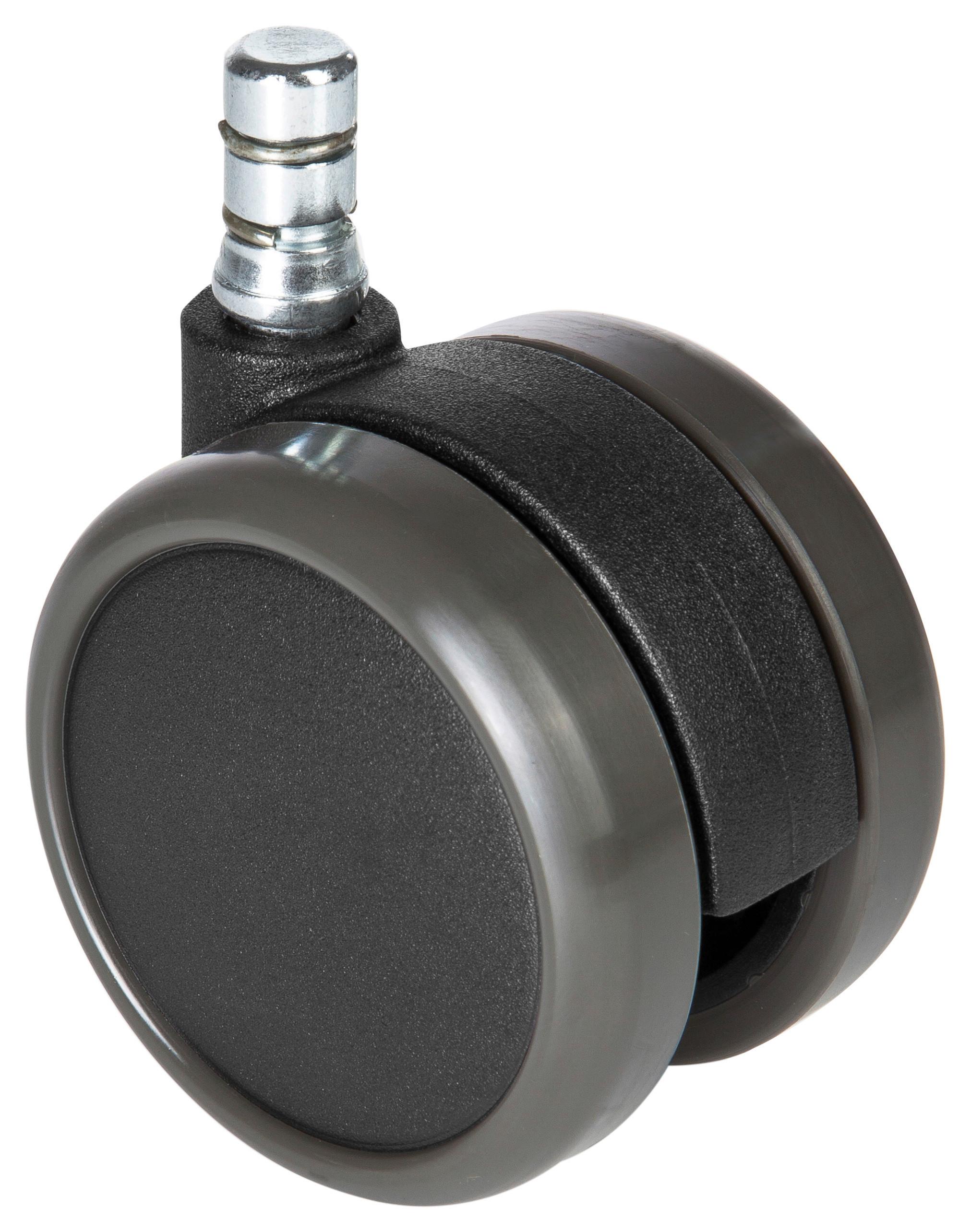 Set Kolesc Za Vrtljivi Stol Rolo, 5-Delni - črna, Basics, kovina/umetna masa (5/7/6,5cm) - MID.YOU