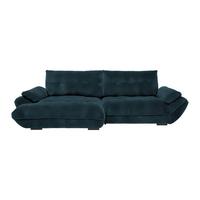 Wohnlandschaft Vivo Dunkelblau - Schwarz/Dunkelblau, MODERN, Kunststoff/Textil (179/63/317cm) - Premium Living