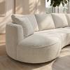 SOFFA NILAS - vit/svart, Modern, metall/trä (322/154cm) - Bessagi Home