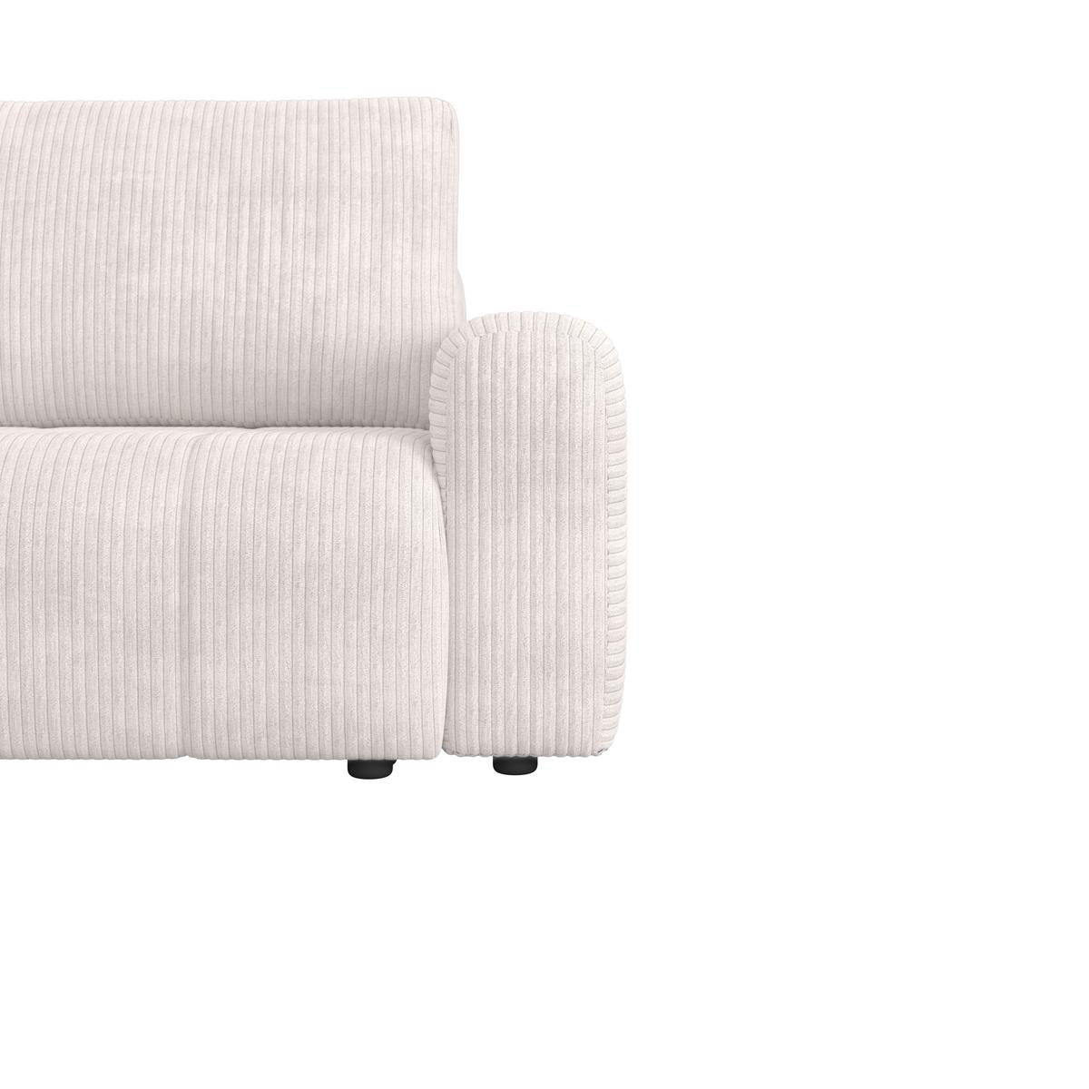 Canapea modulara GIA - alb, Modern, lemn/textil (261/94/197cm) - Bessagi Home