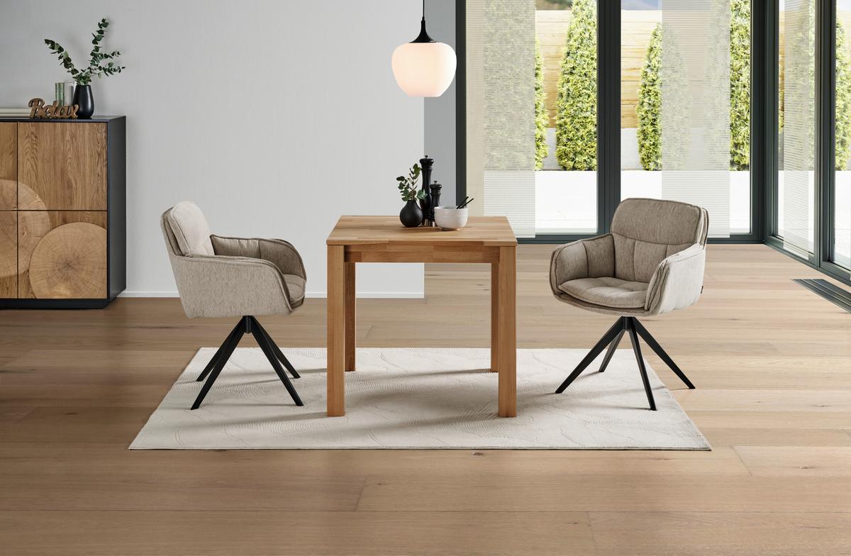 STÓŁ DO JADALNI BILLY - buk twardzielowy, Natur, drewno (80/80/75cm) - Livetastic