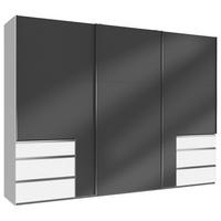 Ormar S Kliznim Vratima Levele 36c - bijela/siva, Moderno, drvni materijal (300/216/65cm) - Modern Living