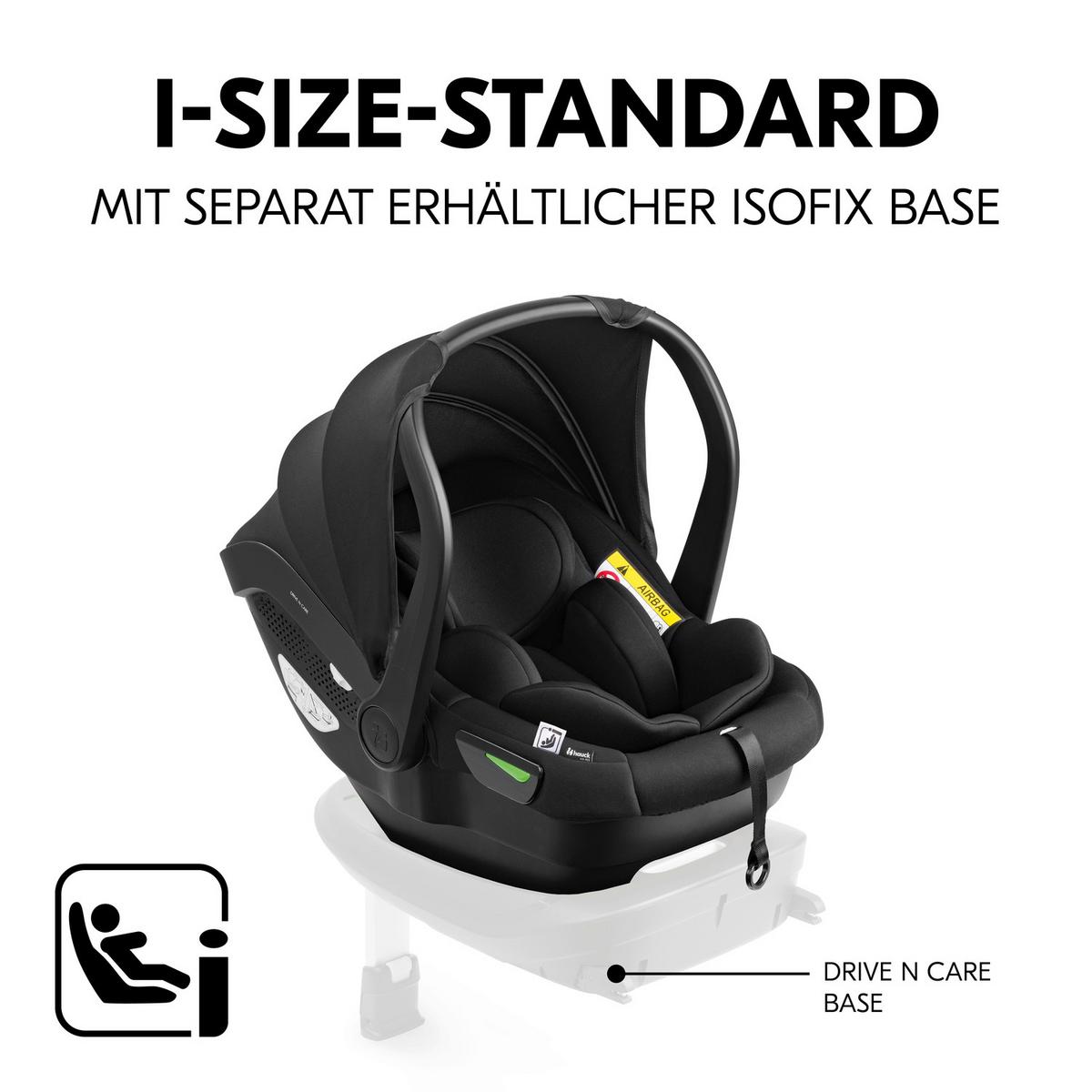 WÓZEK DZIECIĘCY - ZESTAW SHOP N CARE TRIO SET - czarny/szary, Basics, tworzywo sztuczne/metal (52/110/91cm) - Hauck