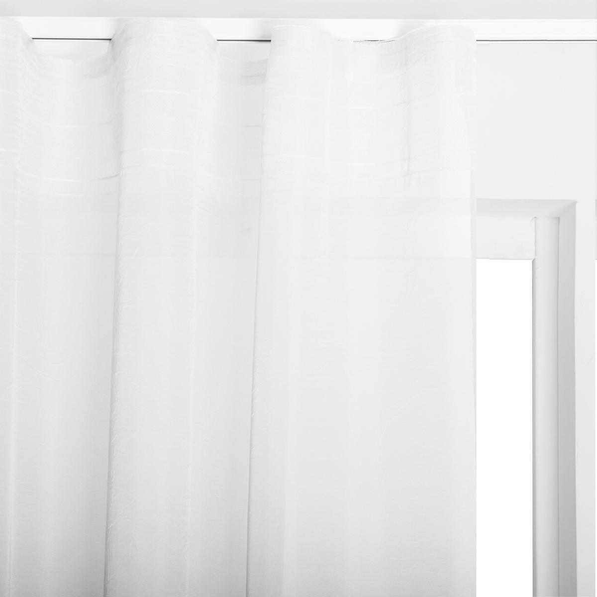 ZASŁONA GOTOWA 0084449 MATHIS BLANC - biały, Basics, tkanina (280/280cm)