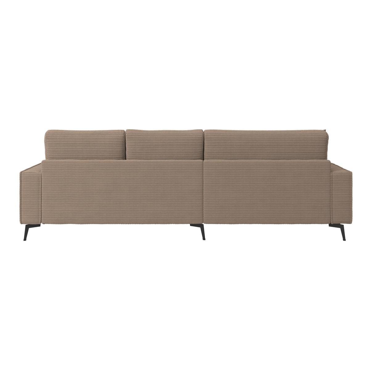 Kutna Garnitura Zero - smeđa/crna, Trend, tekstil (173/286cm)