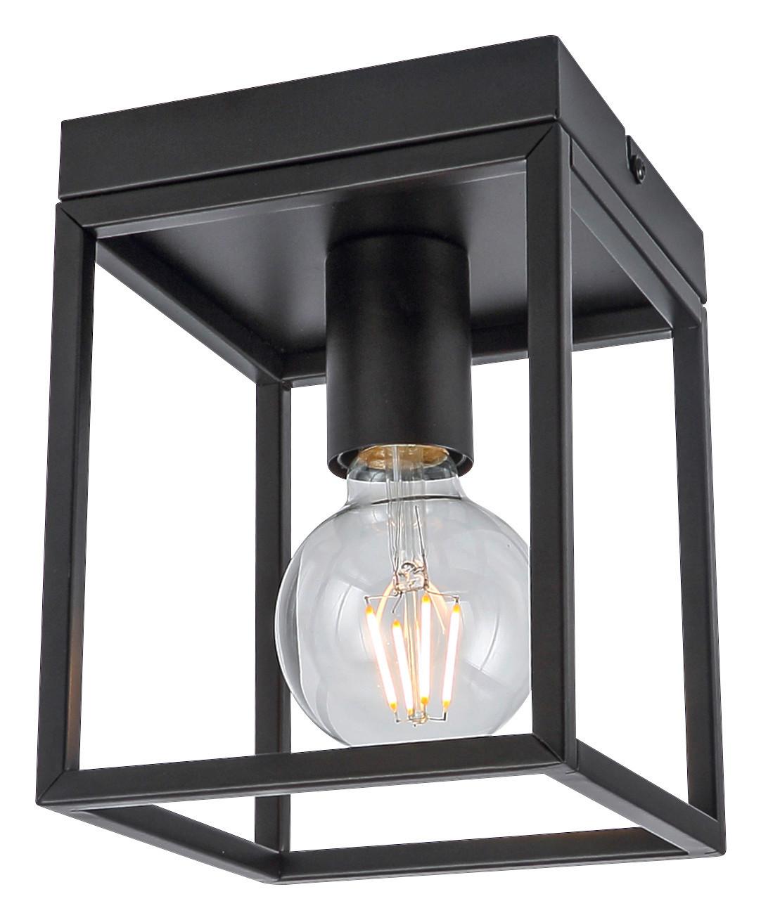 Mennyezeti Lámpa Qaudri - Fekete, konvencionális, Fém (15/15/20cm) - Premium Living