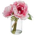 Kunstblume Pfingstrose I Pink - Pink/Grün, Basics, Kunststoff (22cm) Kunstblume Pfingstrose I Pink - Pink/Grün, Basics, Kunststoff (22cm)