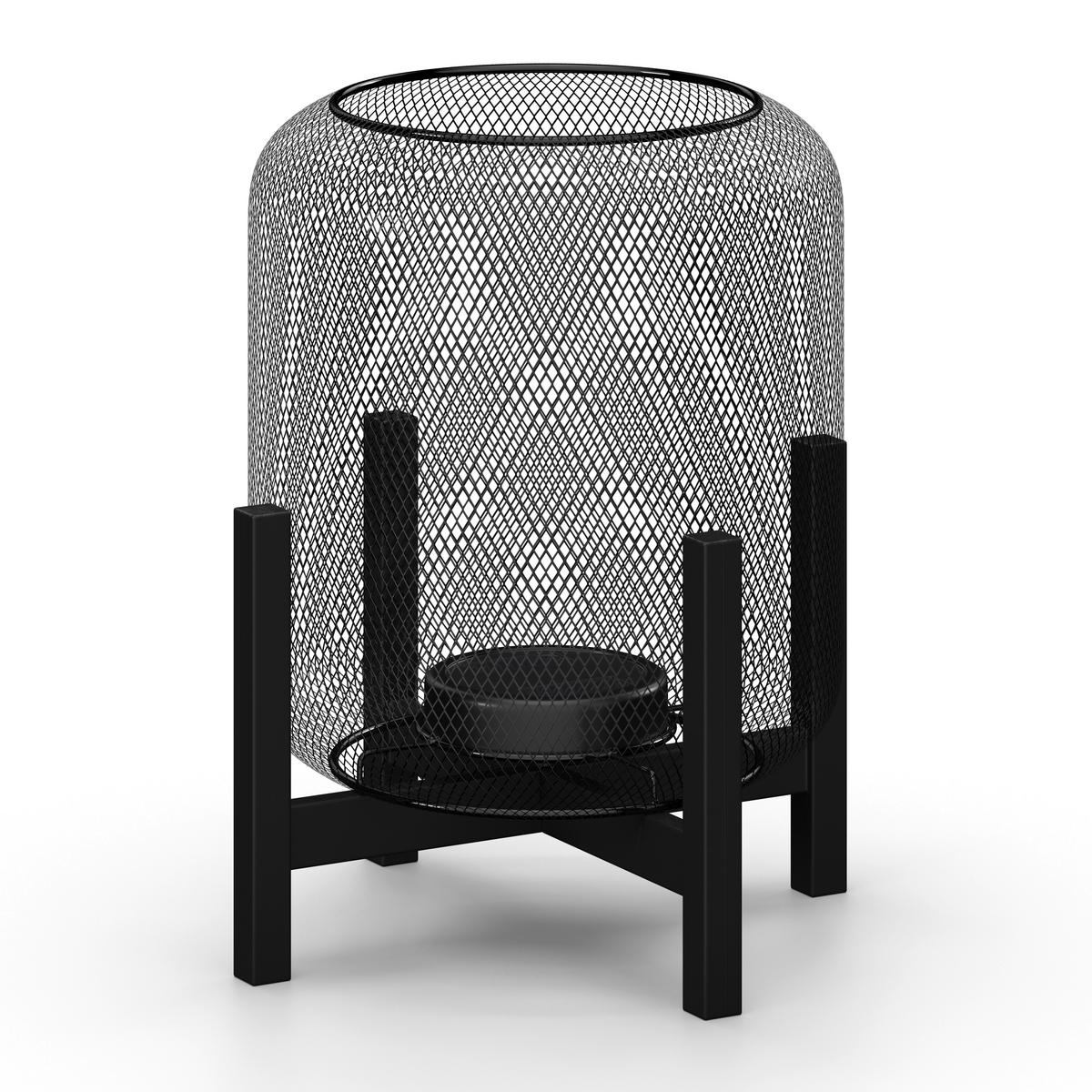 Solarleuchte Kyra Schwarz Metall/Kunststoff - Schwarz, MODERN, Kunststoff/Metall (28/47/28cm) - Bessagi Garden
