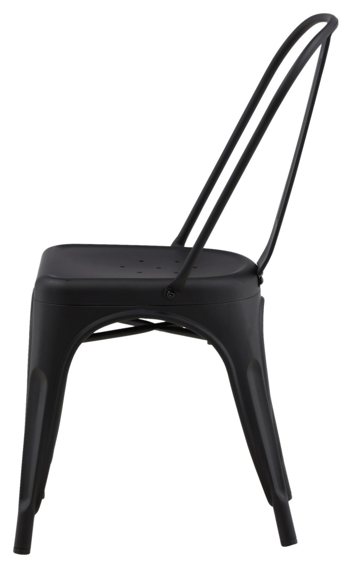 STUHL-SET TEMPE - Schwarz, Design, Metall (45/85/53cm) - Livetastic