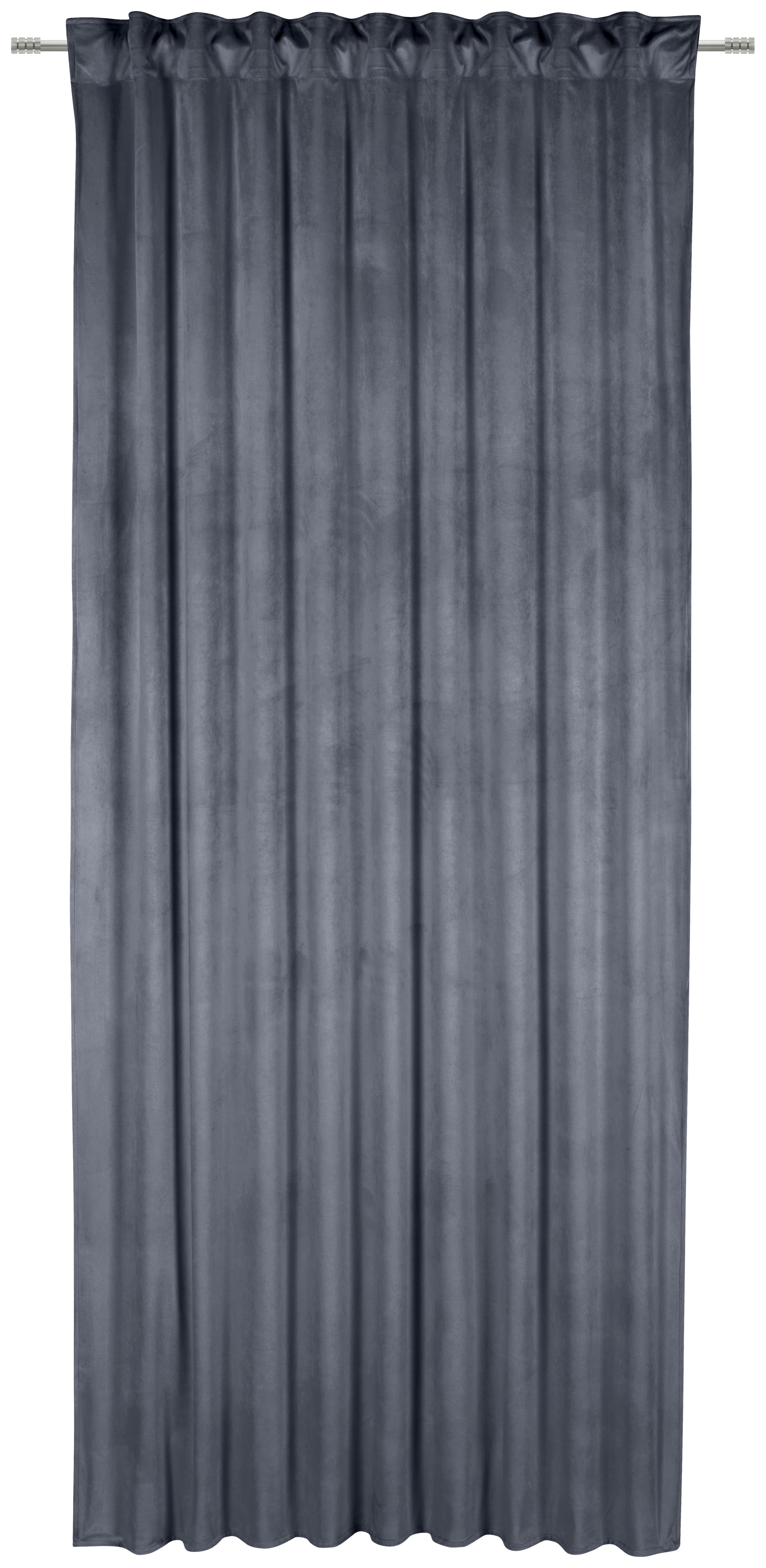 ZASŁONA GOTOWA PABLO - ciemnoszary, Basics, tkanina (135/245cm) - Esposa