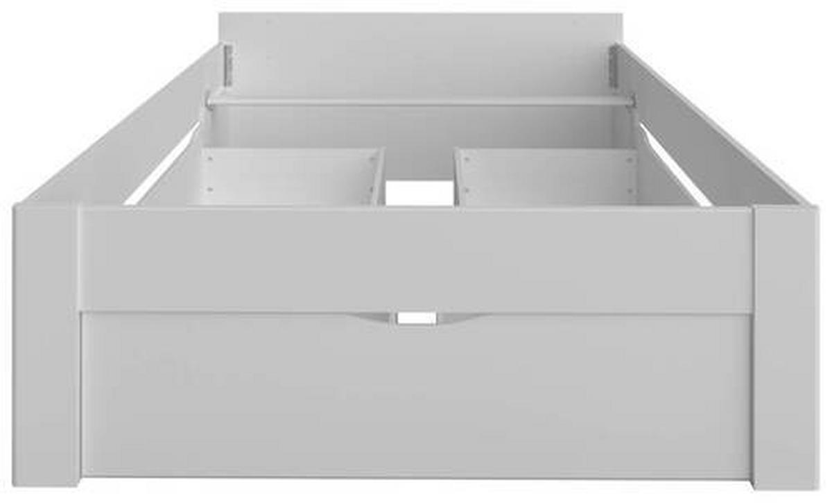 Postelja S Predalom Scala, Bela - bela, Moderno, leseni material (180/200cm) - Rauch Möbel