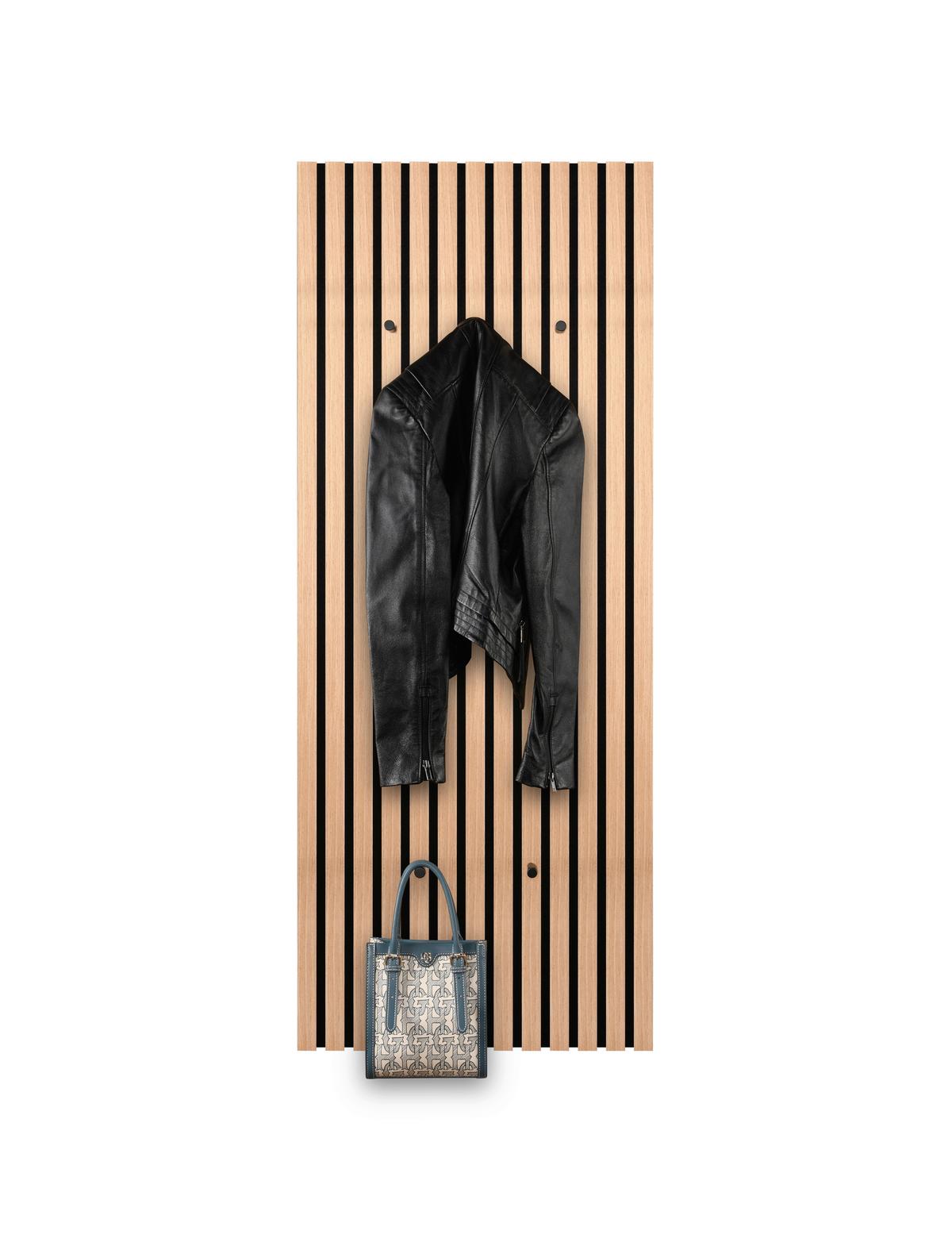 Garderobni Panel Grace Imitacija Hrasta Artisan - hrast artisan, Moderno, tekstil/leseni material (50/125/4cm) - Mömax