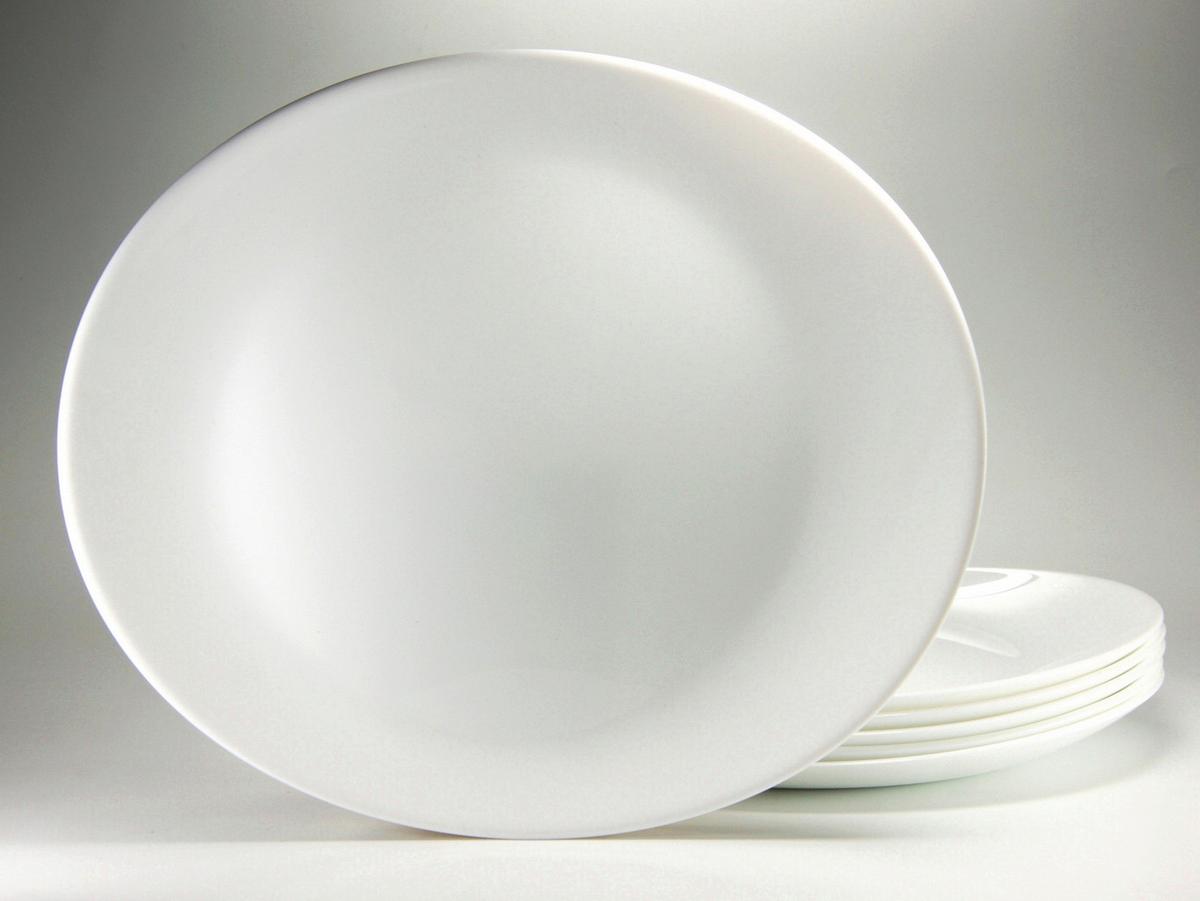 Set Krožnikov Za Zrezke Italien Party, 6-Delni - bela, Basics, steklo (30cm) - Creatable