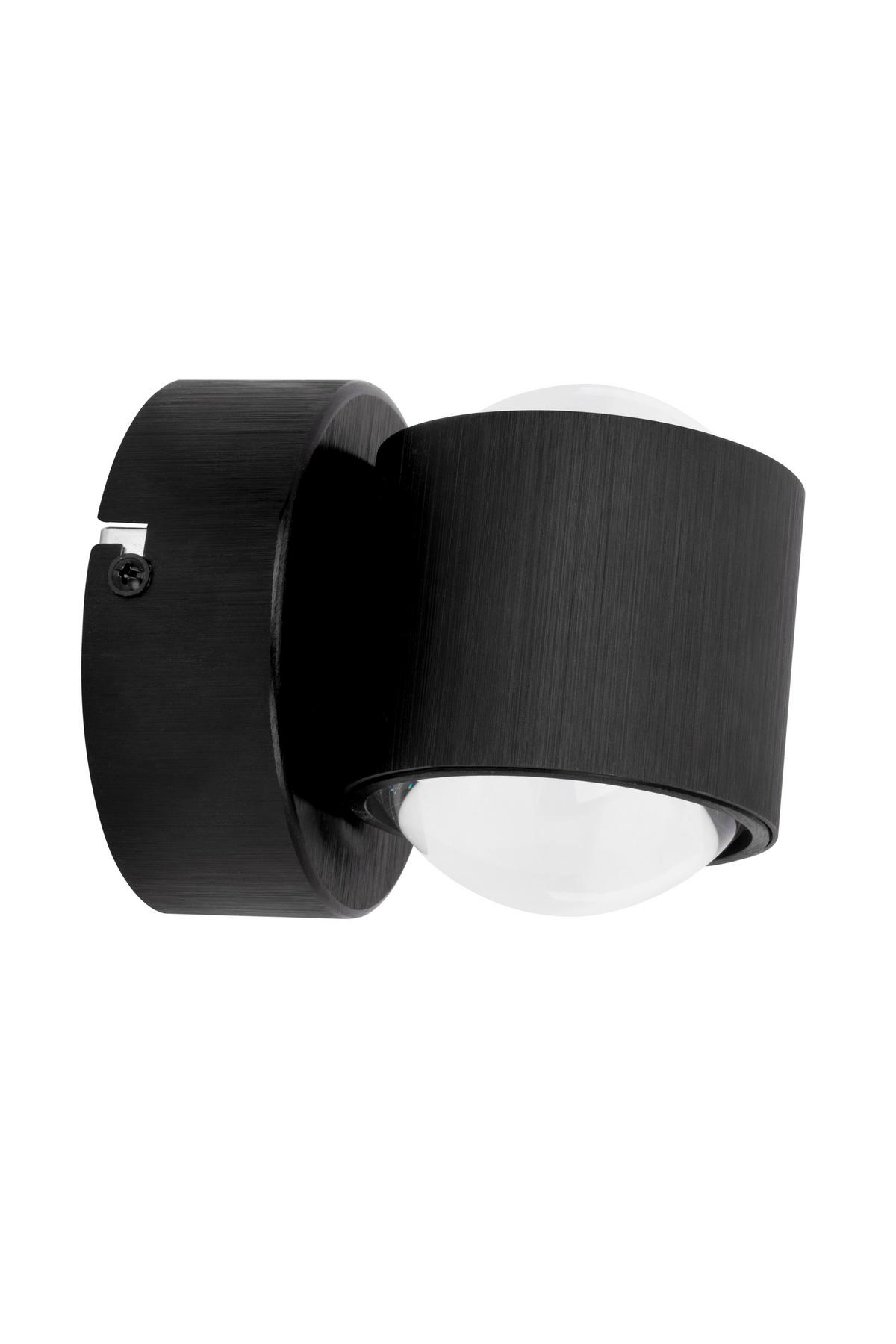KINKIET LED COLUMBIA *SBN* - czarny, Design, tworzywo sztuczne/metal (12/11cm) - Novel