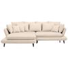 Sedežna Garnitura Monte Z Ležiščem In Predalom - bež/naravne barve, Moderno, tekstil/les (181/283cm) - Premium Living