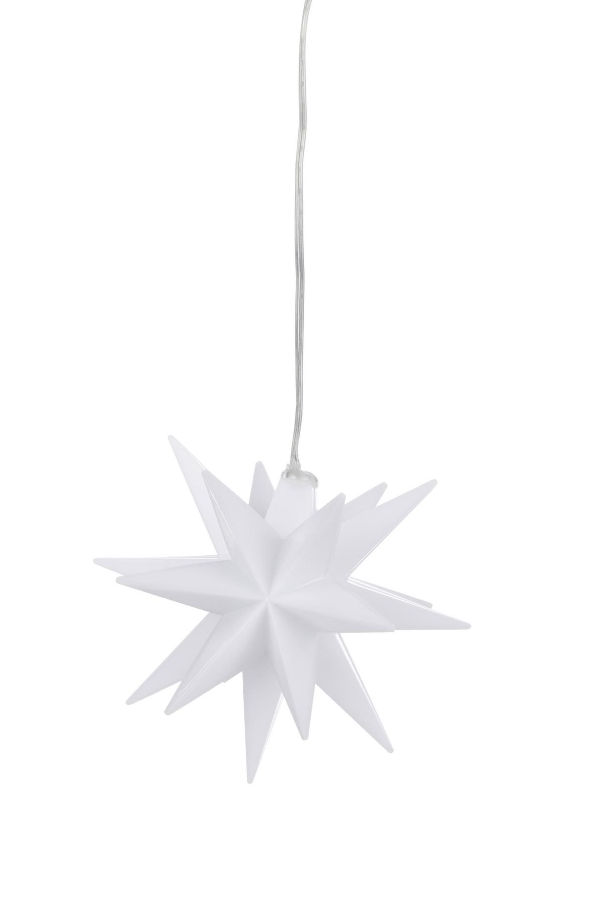 Dekohänger Star Transparent - Transparent, Kunststoff (12/12cm) - Mömax