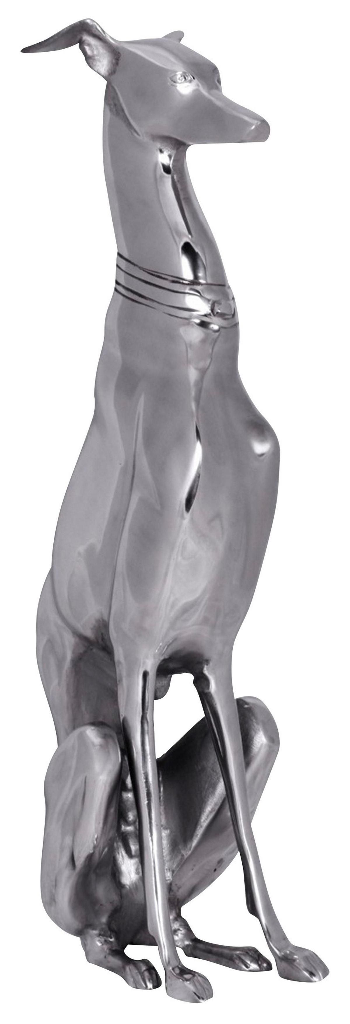 Skulptur Wohnling Silberfarben - Silberfarben, MODERN, Metall (18/70/25cm) - MID.YOU