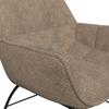 FÅTÖLJ ROBIN - brun/svart, Modern, metall/textil (72/78/81cm) - Bessagi Home