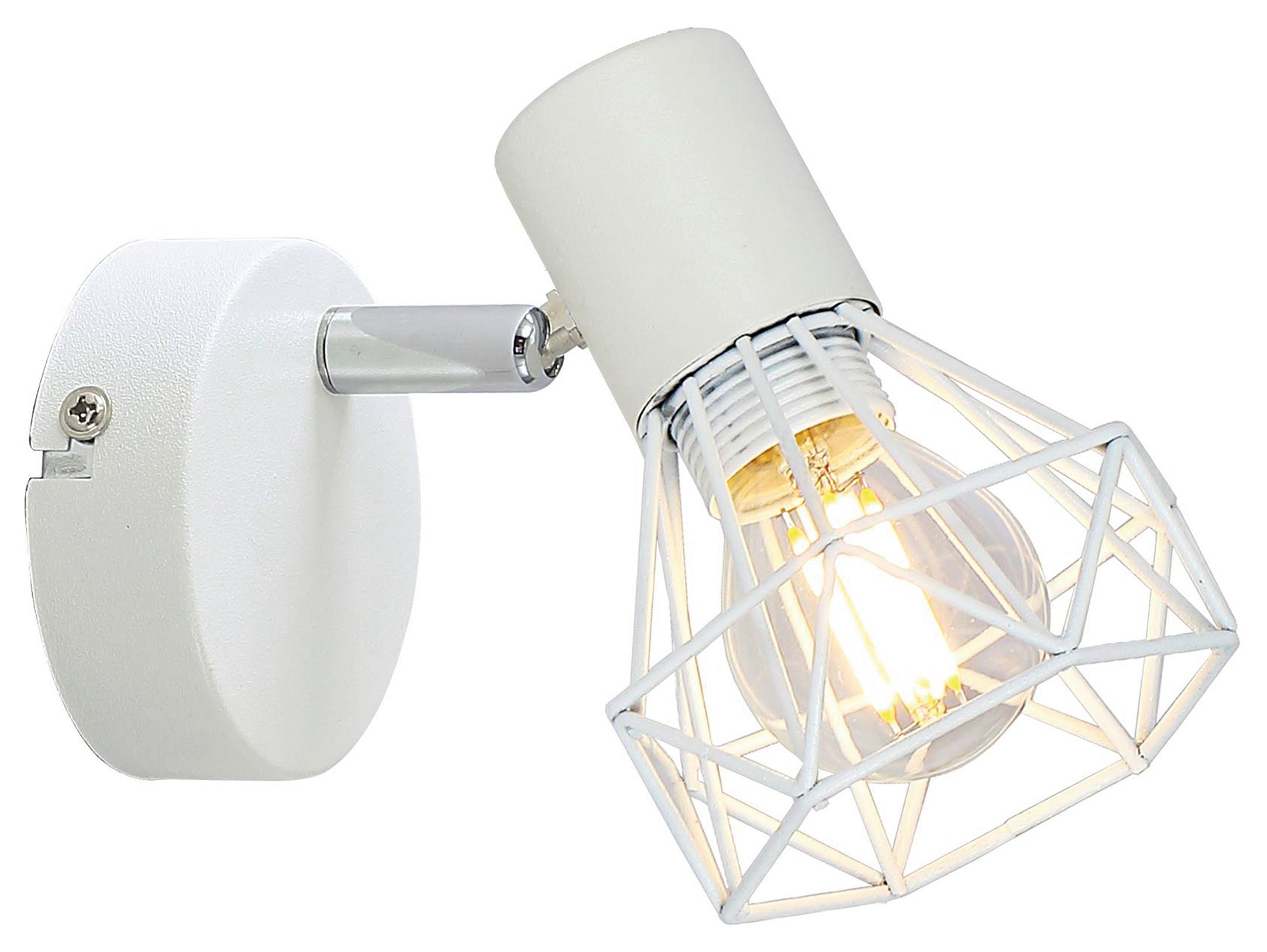 LAMPA REFLEKTOROWA 30143 - biały/kolor chromowy, Lifestyle, metal (13,5/8/16cm) - Fischer & Honsel