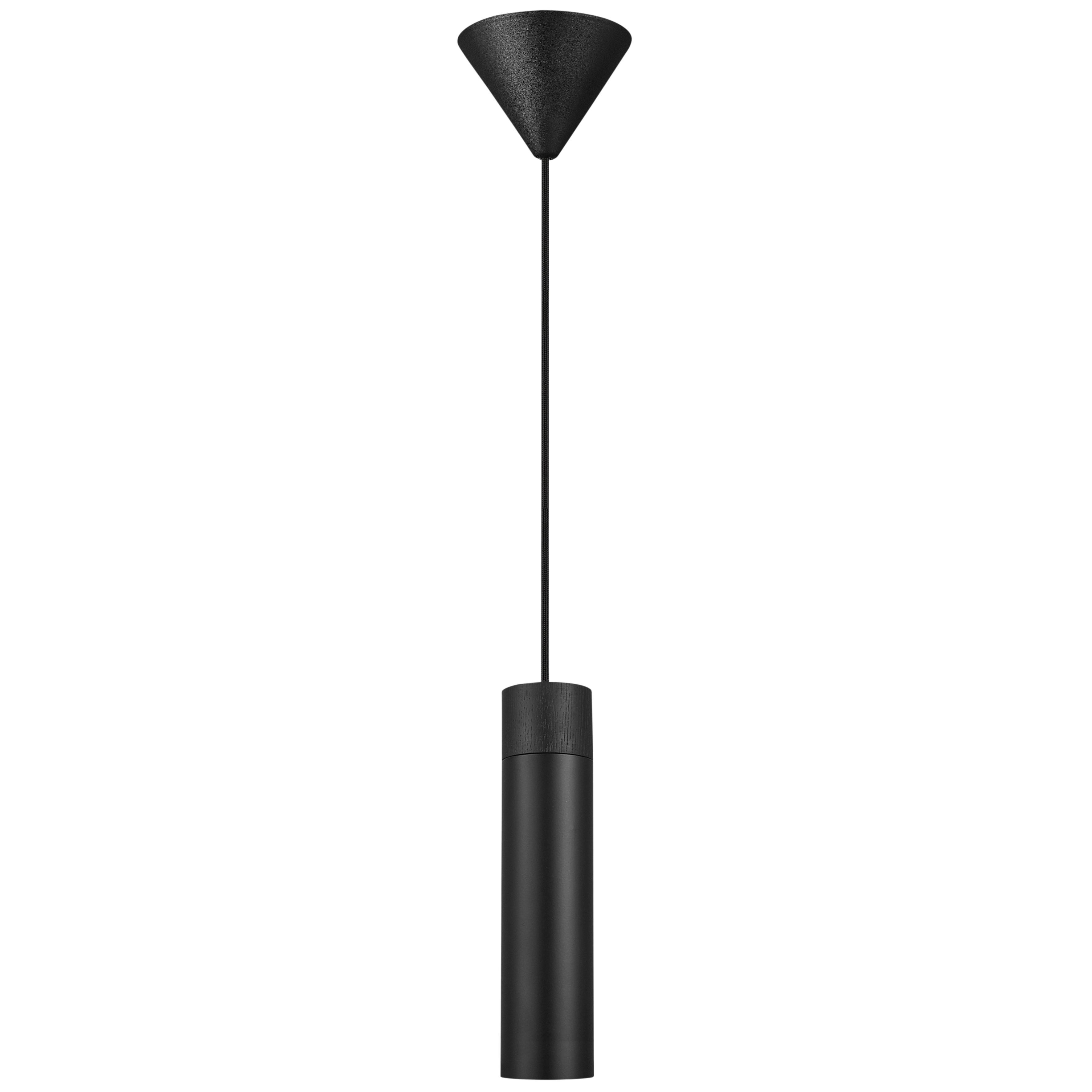 LAMPA WISZĄCA 2010453003 TILO PELA 1 CZARNA - czarny, Design, metal/drewno (6/24,6cm) - Nordlux
