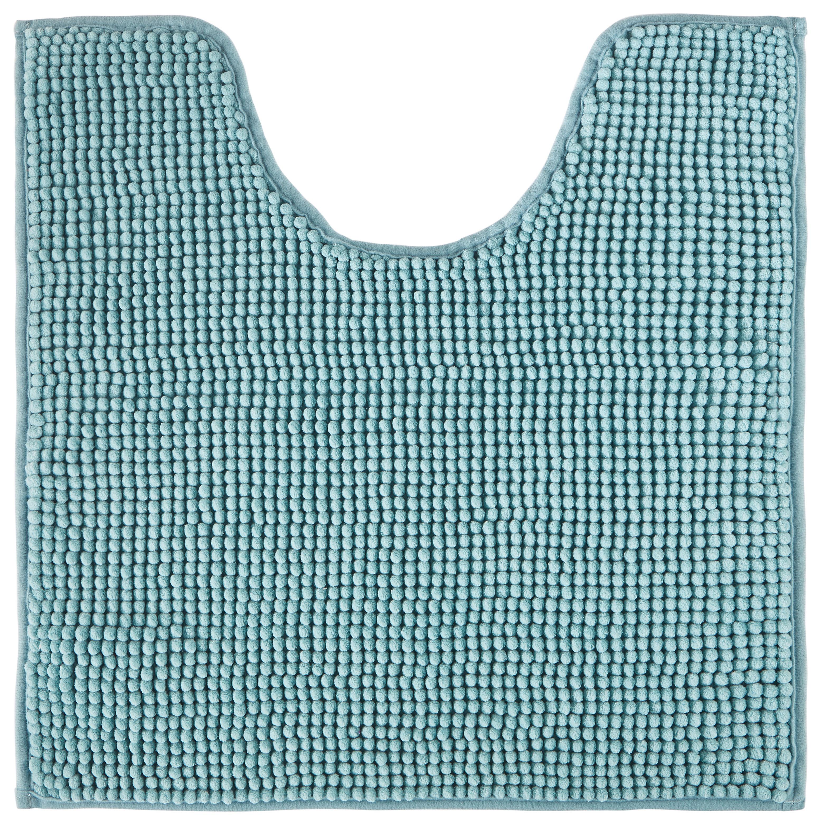Covoraș pentru WC NELLY - albastru deschis, textil (50/50cm) - Modern Living