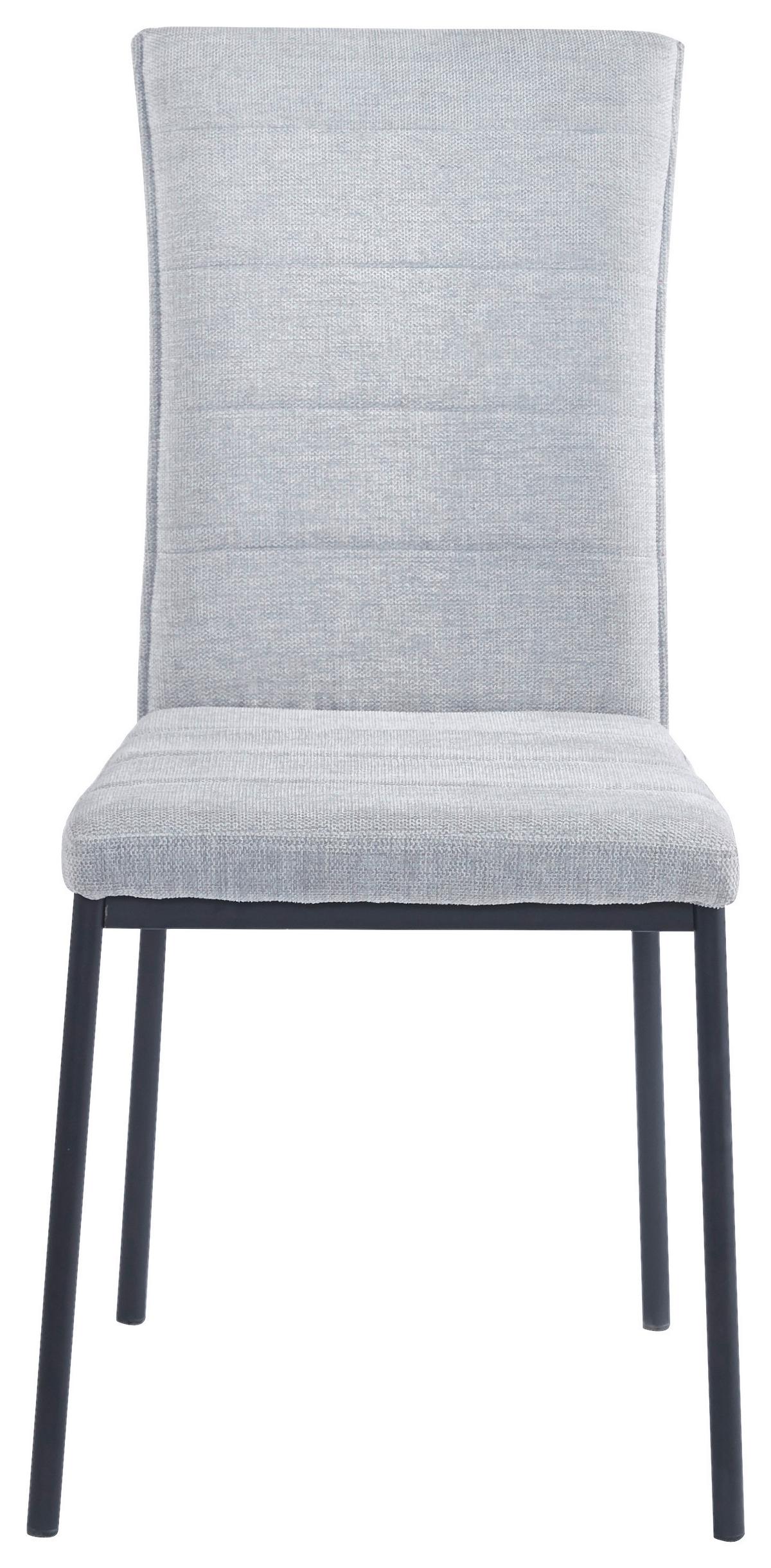 KRZESŁO JORDAN  -EXKLUSIV- - jasnoszary/czarny, Design, metal/tkanina (44/95/57cm) - Carryhome