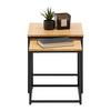 SET DE TABLES D'APPOINT KOKO -EXKLUSIV- - couleur naturelle/noir, LIFESTYLE, matériaux naturels/métal (34/38/36/40/34/38cm) - Mömax