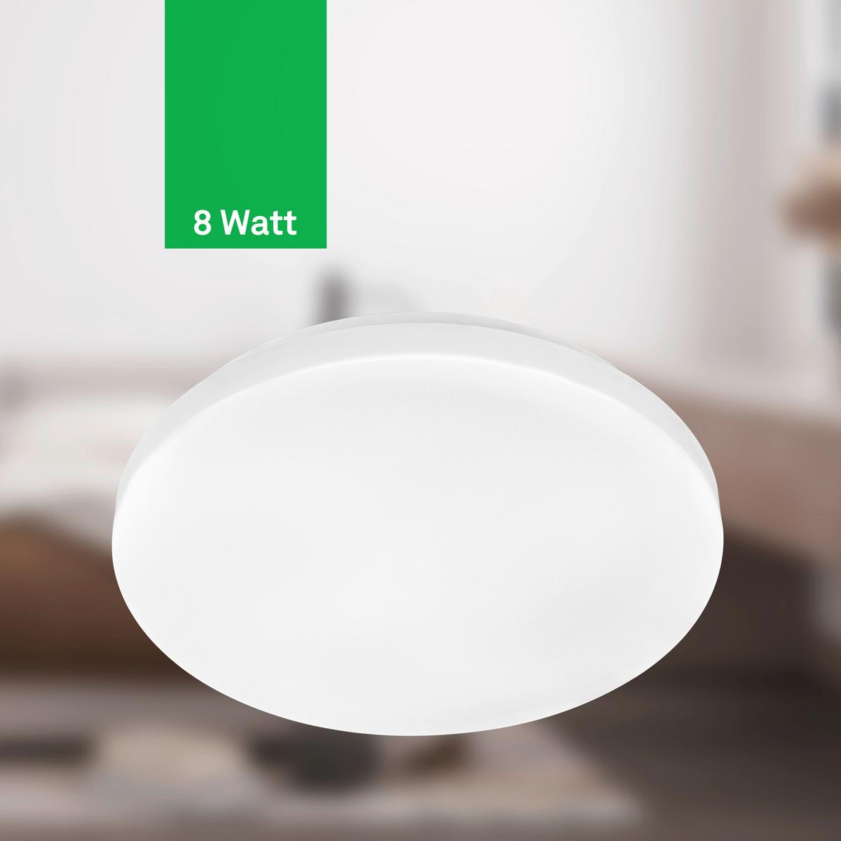 LAMPA SUFITOWA LED 3866016 ELIPSO A - biały, Basics, tworzywo sztuczne (29/6cm)