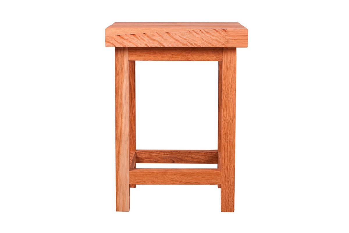 Universalhocker Echtholz Eichefarben H: 40 cm - Eichefarben, Basics, Holz (30/40/30cm) - Gardenson