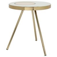 BEISTELLTISCH MORRISON 2025 - Roségold/Goldfarben, Design, Metall (41/41/47cm) - Kayoom