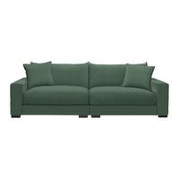 Megasofa Pedro - tamno zelena, Moderno, drvni materijal/drvo (261/83/124cm) - Mömax
