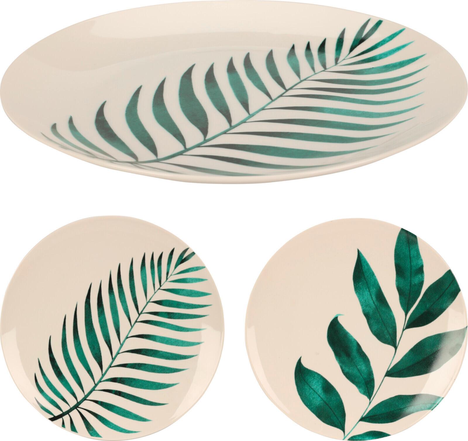 Lapostányér Leaf - Trend, kerámia (27/2,5cm)