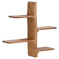 Stenski Regal Wohnling - barve indijskega rožnega lesa, Moderno, les (58/60/15cm) - MID.YOU