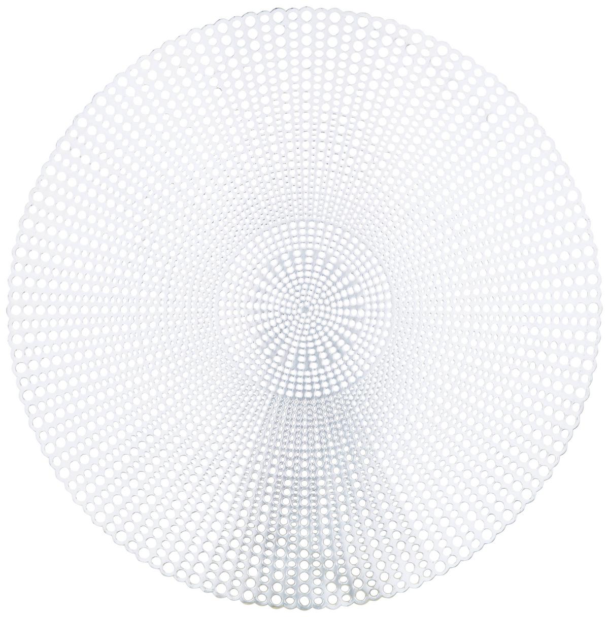 Tischset Lina in Silber  Ø ca. 40cm - Silberfarben, Konventionell, Kunststoff (40cm) - Modern Living